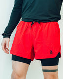 Apex Performance Shorts With Liner | Red