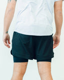 Black Apex lined running shorts detail by Nightclubs Suck