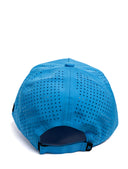 Blue Queen City running hat back with perforated crown and adjustable closure by Nightclubs Suck