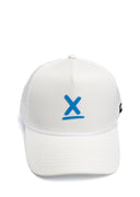 White Queen City Charlotte running hat with blue X by Nightclubs Suck