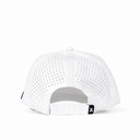White on white Redline hat back with perforated crown by Nightclubs Suck