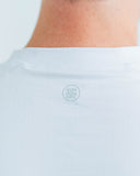 White Threshold performance tee with raglan sleeve by Nightclubs Suck